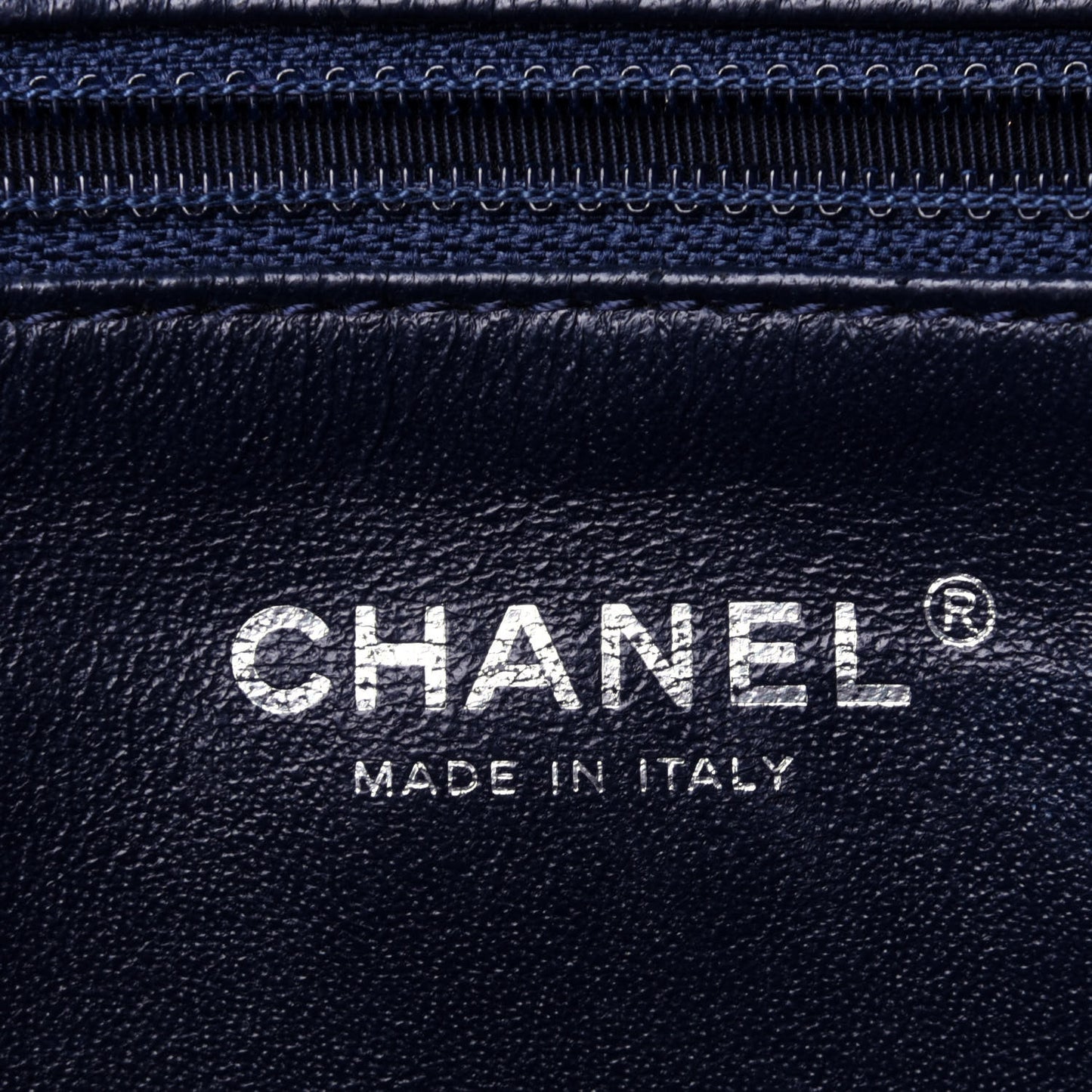 Lambskin Quilted Medium Camera Case Dark Navy Blue