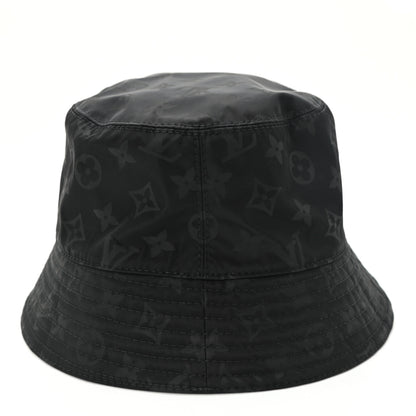Louis Vuitton Nylon Wool Monogram Reversible MNG Rain Bucket Hat M Black Navy 11 of 16