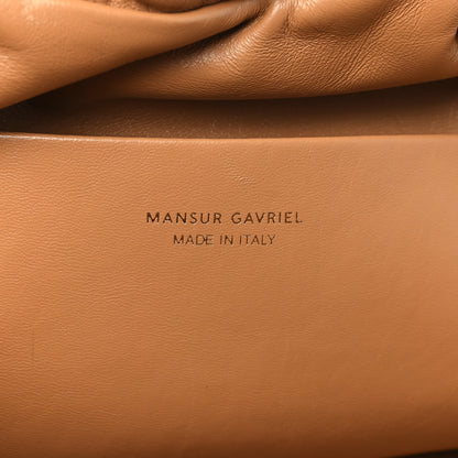 Mansur Gavriel Lambskin Cloud Clutch Caramel 6 of 8