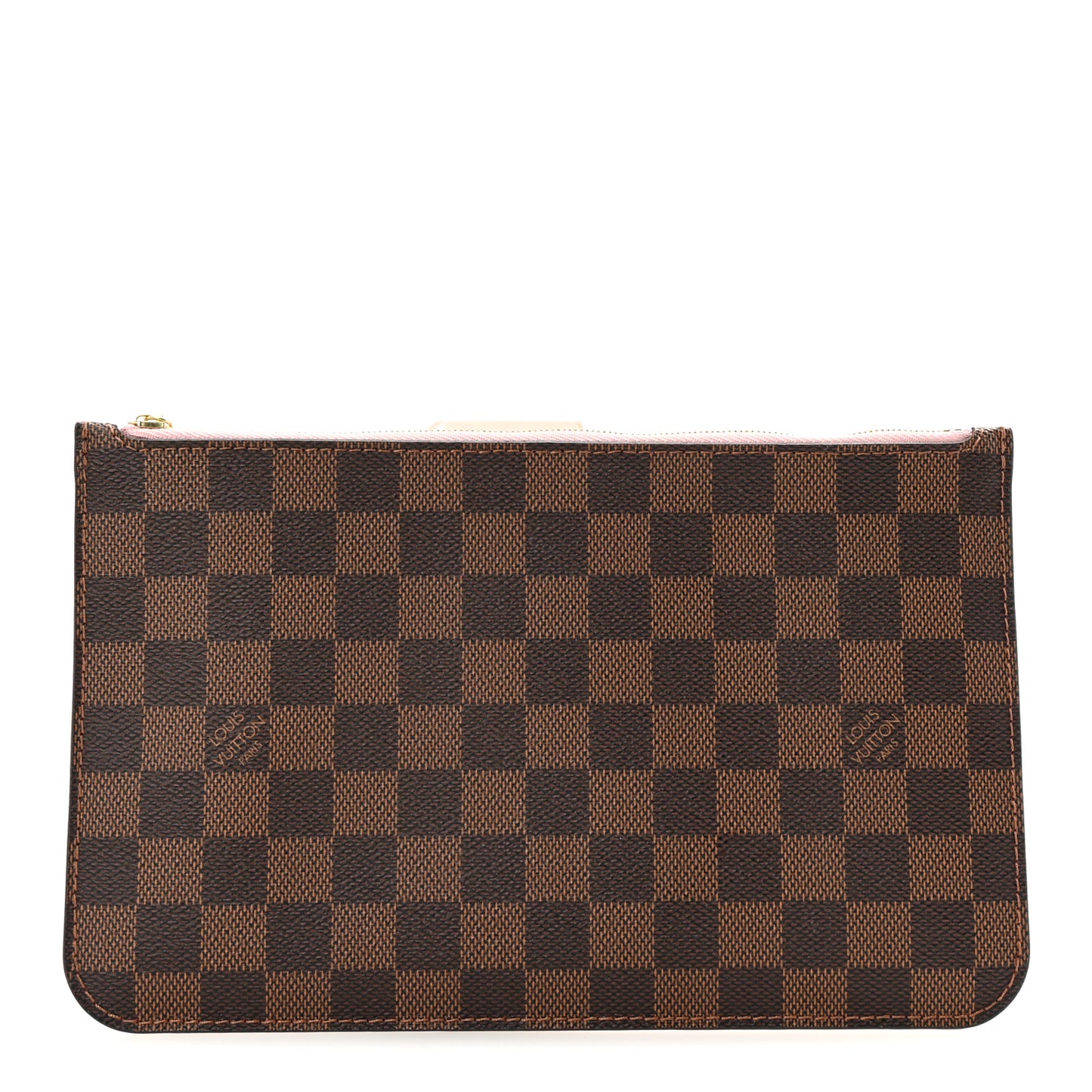 Damier Ebene Neverfull MM GM Pochette Rose Ballerine
