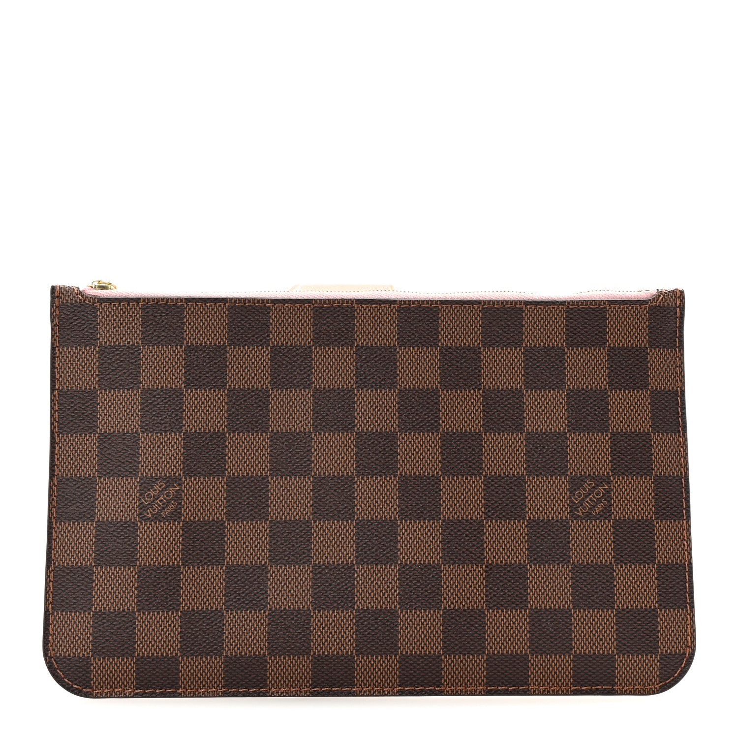 Louis Vuitton Damier Ebene Neverfull MM GM Pochette Rose Ballerine 1 of 6