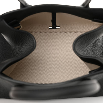 The Row Grained Calfskin Soft Margaux 10 Bag Black 5 of 10