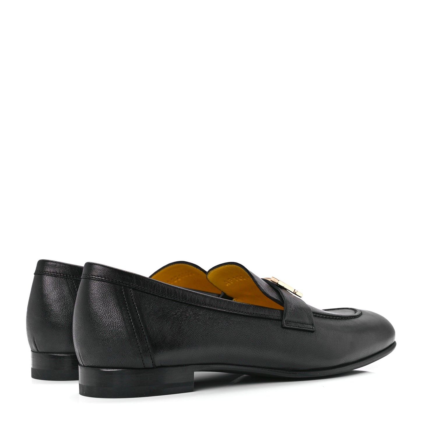 Goatskin Womens Paris Loafers 38.5 Black