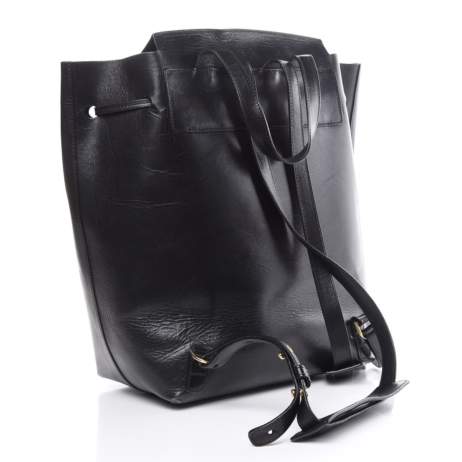 Mansur Gavriel Vegetable Tanned Calfskin Backpack Black 3 of 30