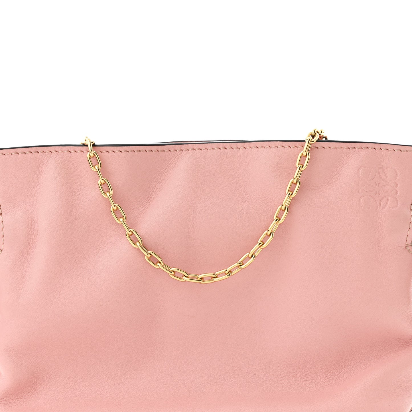 Calfskin Nano Flamenco Knot Clutch Warm Blossom