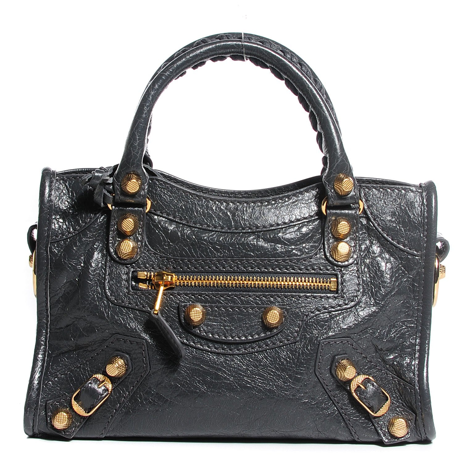 Balenciaga Agneau Giant 12 Gold Hardware Mini City Gris Fossile 1 of 13