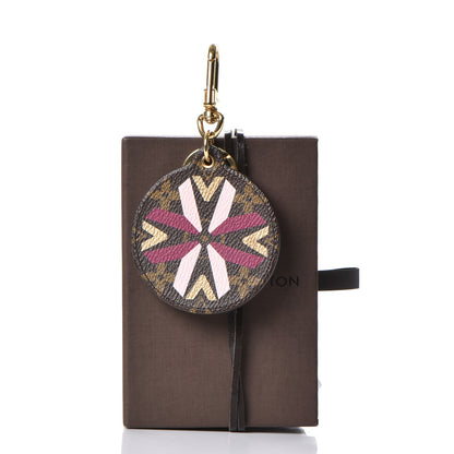 Louis Vuitton Monogram Illustre Multi V Bag Charm Key Ring Fuchsia 6 of 6