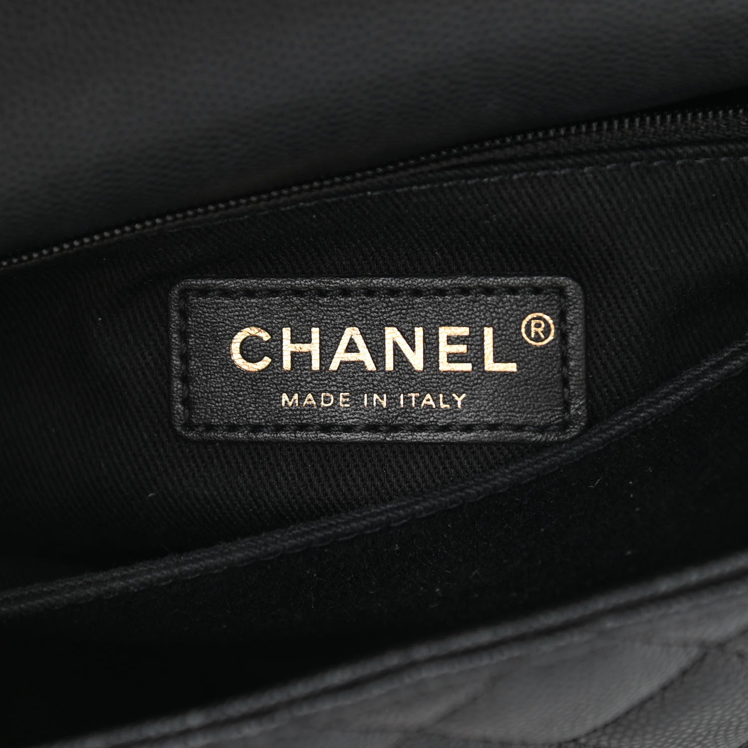 Chanel Caviar Lizard Embossed Quilted Mini Coco Handle Flap Black 10 of 20