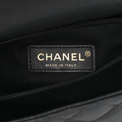 Chanel Caviar Lizard Embossed Quilted Mini Coco Handle Flap Black 10 of 20