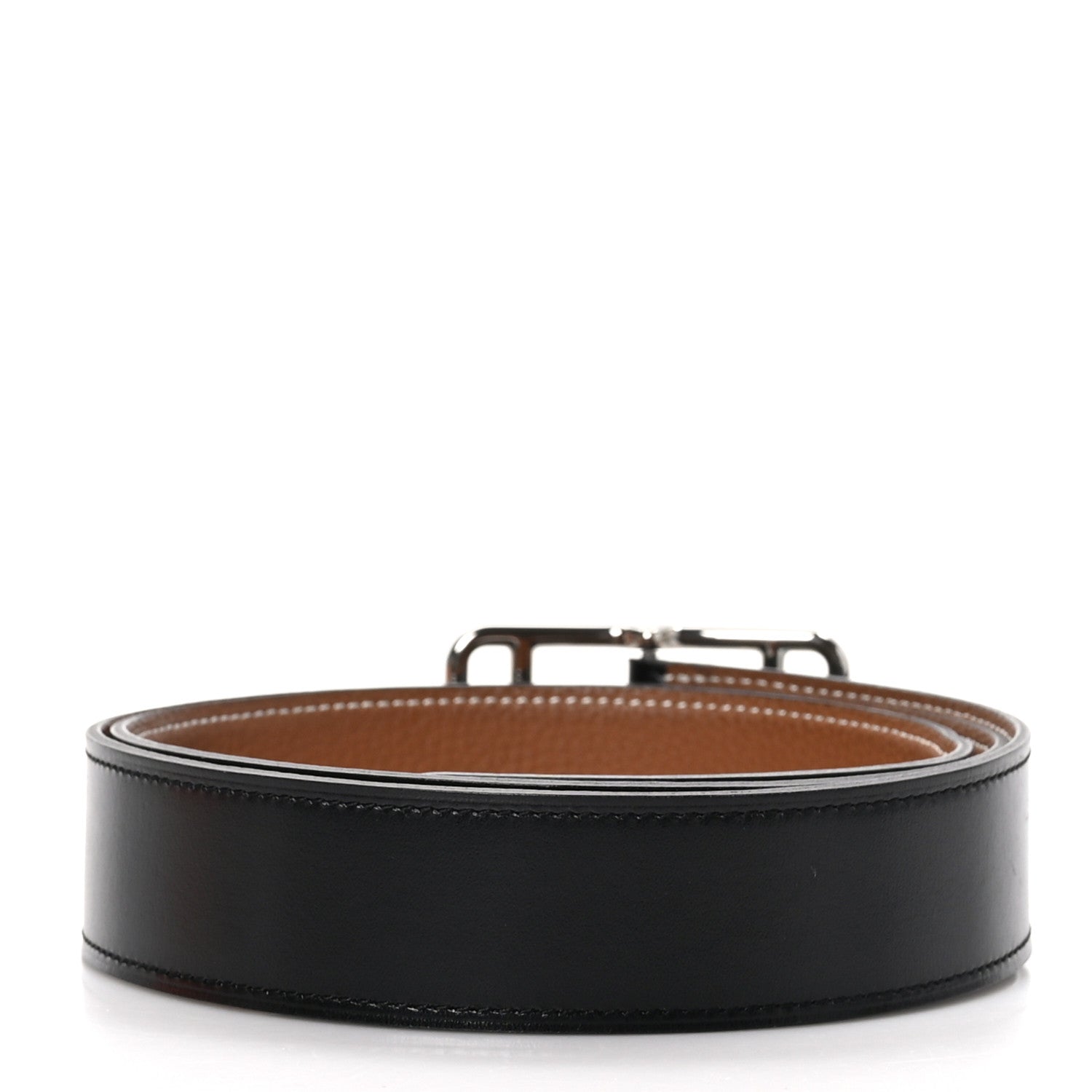 Hermes Box Togo 32mm Cape Cod Belt 90 36 Black Gold 2 of 7