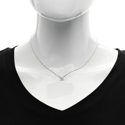 Tiffany Platinum Diamond Small Bezel Set Victoria Necklace 2 of 5