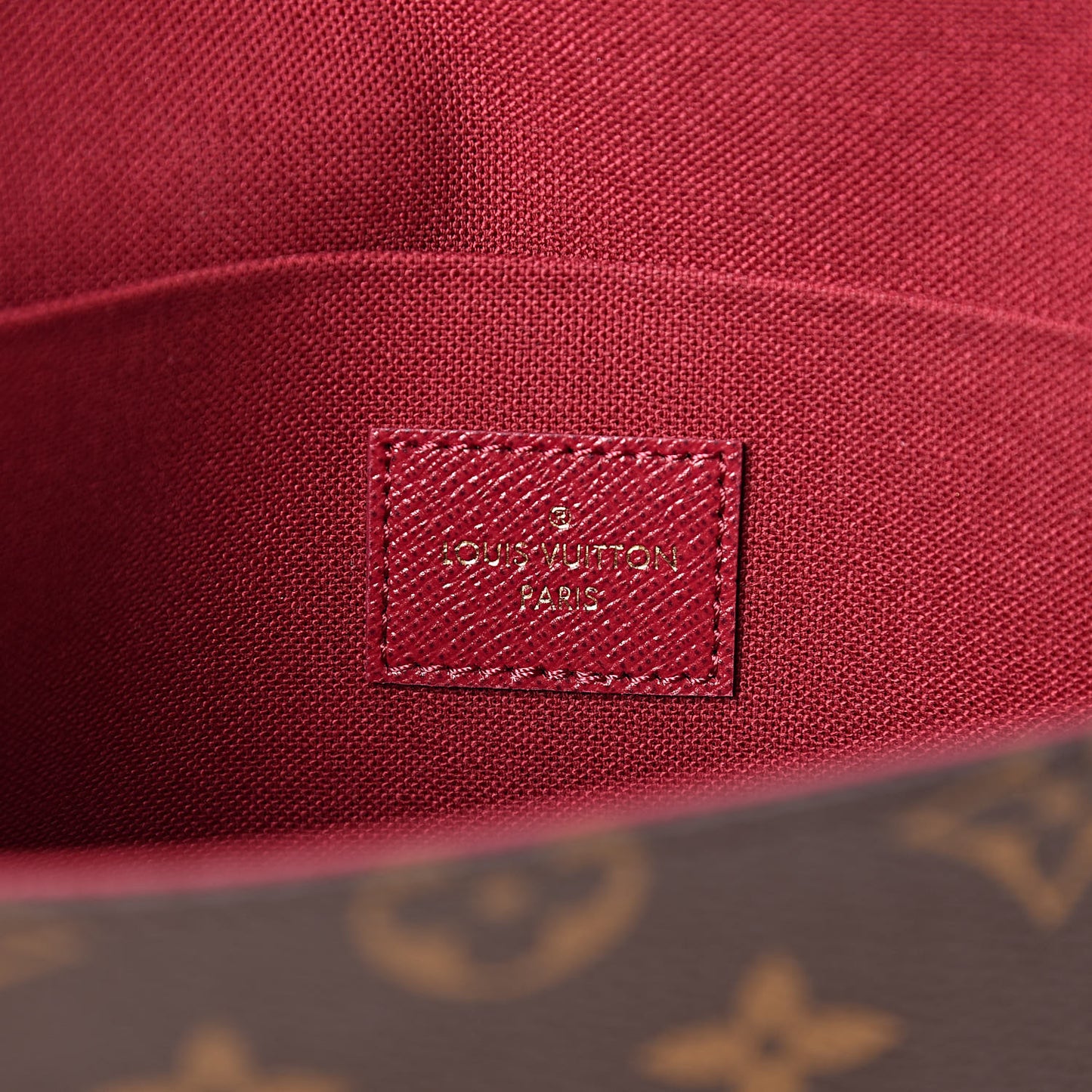 Monogram Pochette Felicie Chain Wallet Fuchsia