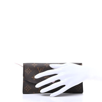 Louis Vuitton Monogram Emilie Wallet Rose Ballerine 2 of 7