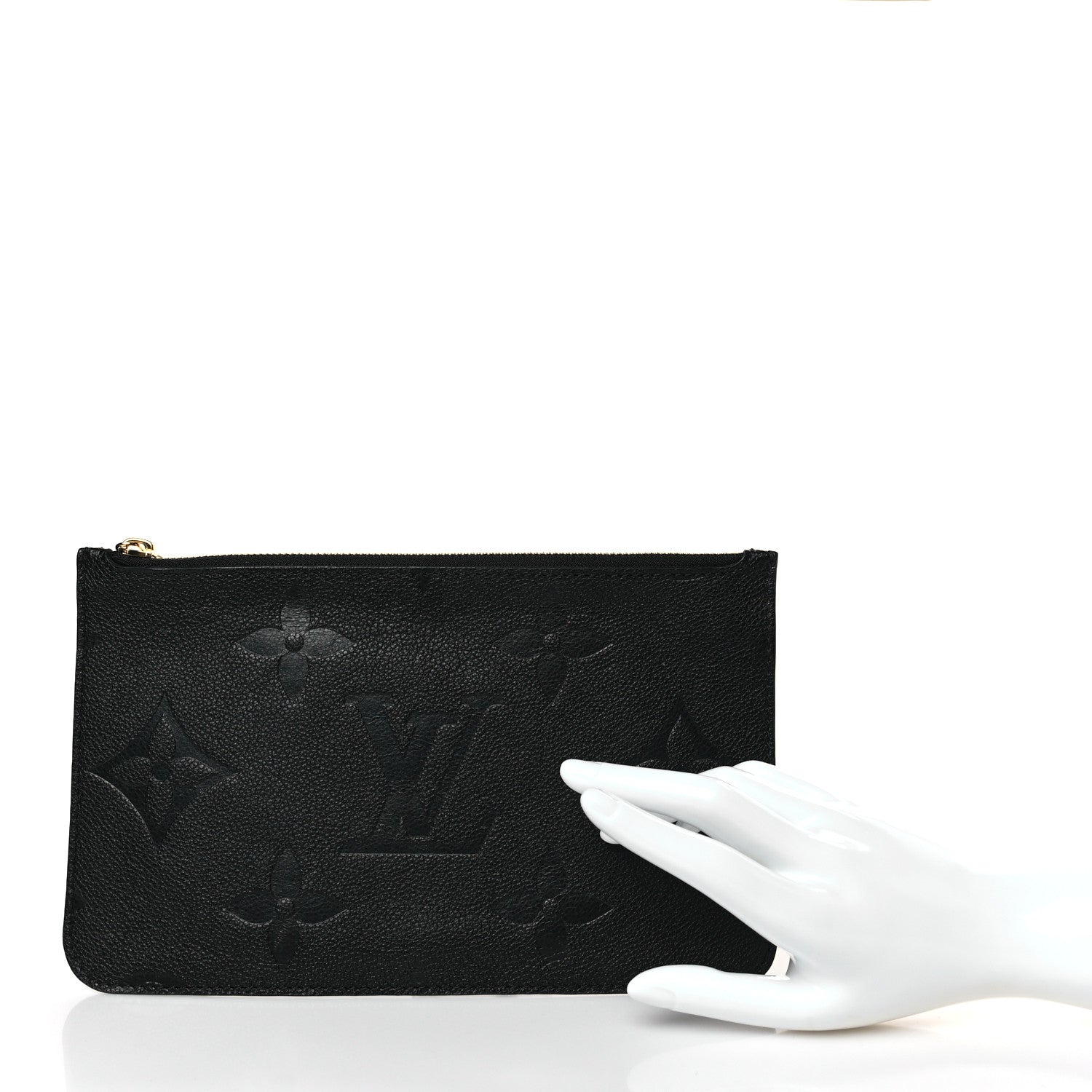 Louis Vuitton Empreinte Monogram Giant Neverfull MM Pochette Black 2 of 5