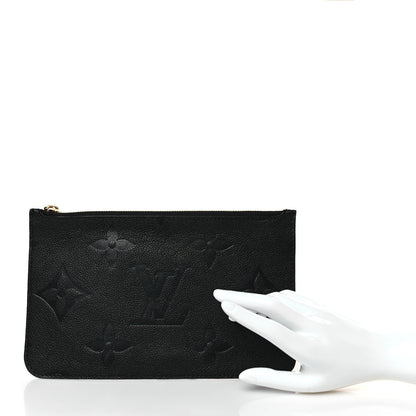 Louis Vuitton Empreinte Monogram Giant Neverfull MM Pochette Black 2 of 5