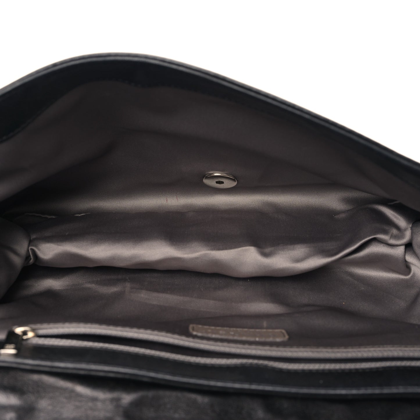 Lambskin Astrakan Single Flap Black