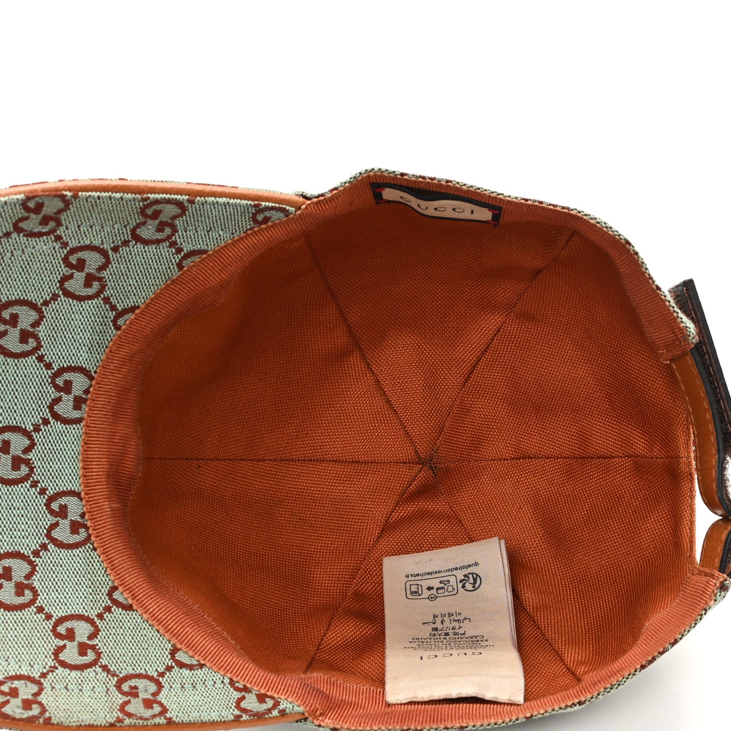 Monogram New GG Baseball Hat L Azure Harness Brown