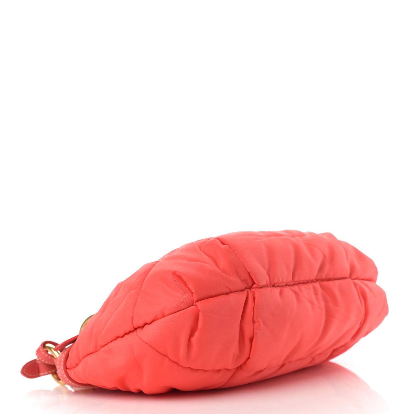 Tessuto Nylon Quilted Shoulder Bag Pink