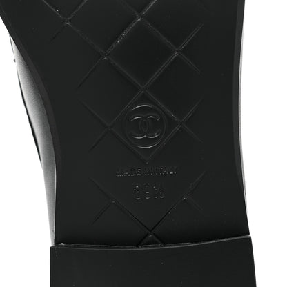 Chanel Lambskin Quilted CC Turnlock Loafers 39.5 Black 6 of 11