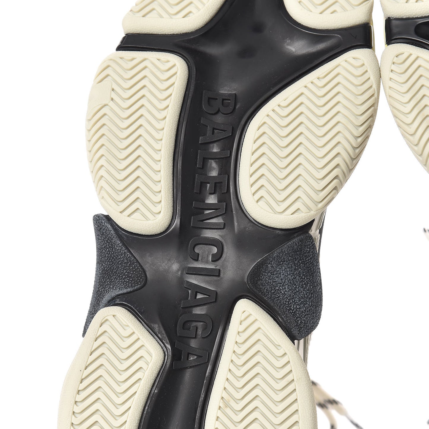 Fabric Mesh Womens Triple S Sneakers 40 Yellow Grey White