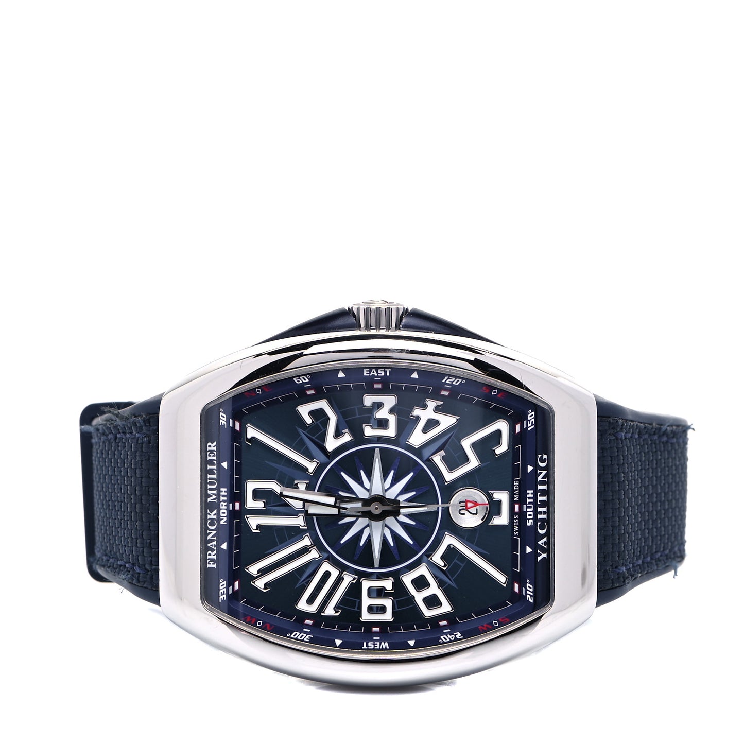 Stainless Steel Fabric Rubber 41mm Vanguard Yachting Automatic Watch Blue V41SCDTACBL