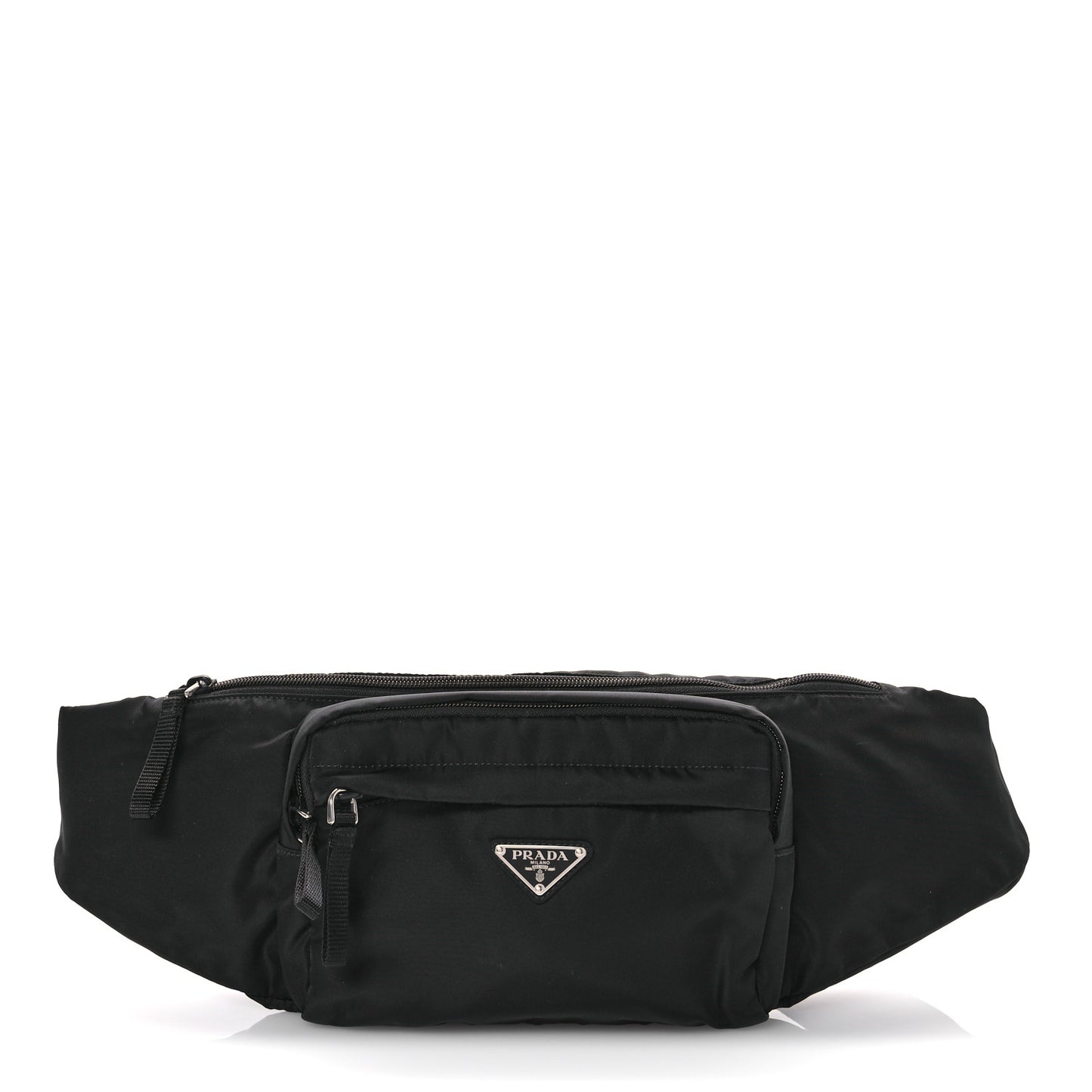 Tessuto Nylon Saffiano Belt Bag Black