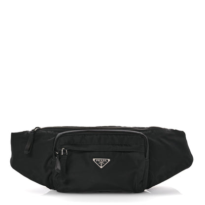 Prada Tessuto Nylon Saffiano Belt Bag Black 1 of 11