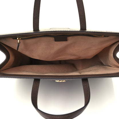 Gucci GG Supreme Monogram Web Ophidia Vertical Tote Brown 5 of 11