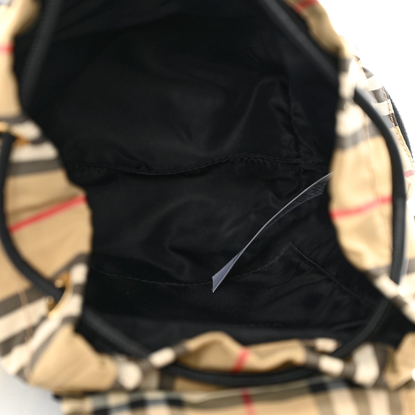 Vintage Check Small Rucksack Backpack Antique Yellow