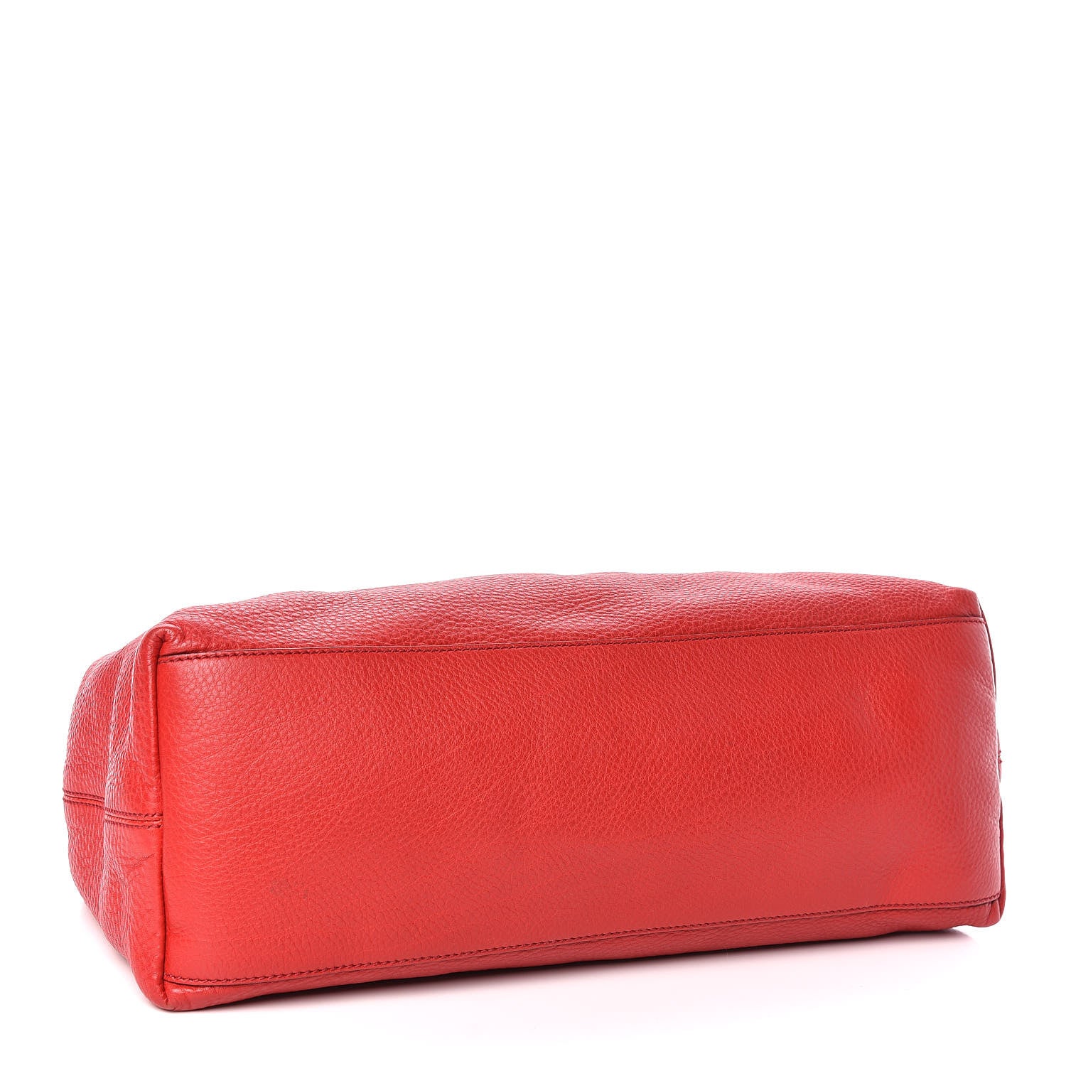 Gucci Pebbled Calfskin Medium Soho Chain Shoulder Bag Tabasco Red 4 of 9