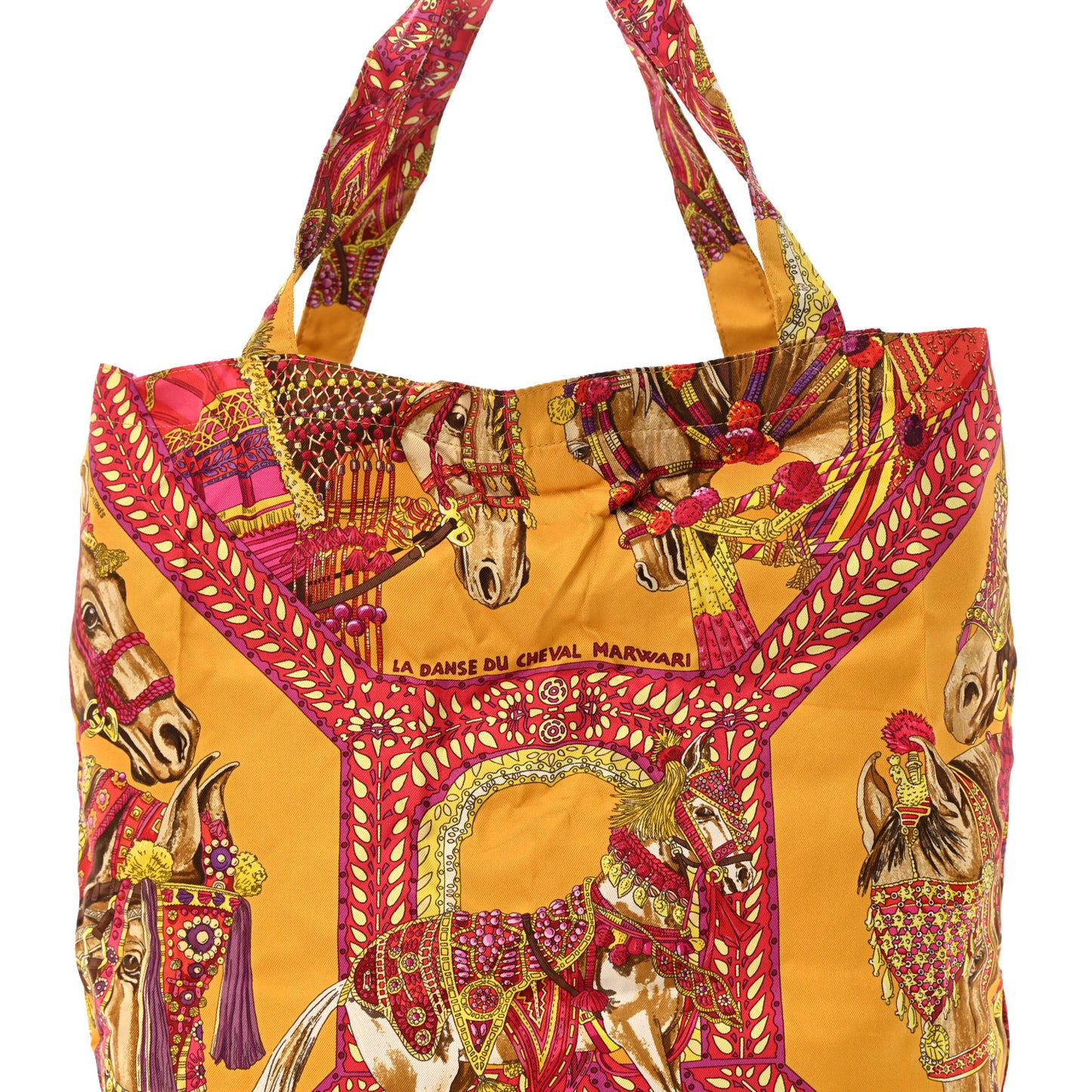 Buffle Gala Silky Pop La Danse du Cheval Marwari Shopper Tote Marron