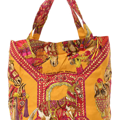 Hermes Buffle Gala Silky Pop La Danse du Cheval Marwari Shopper Tote Marron 12 of 17