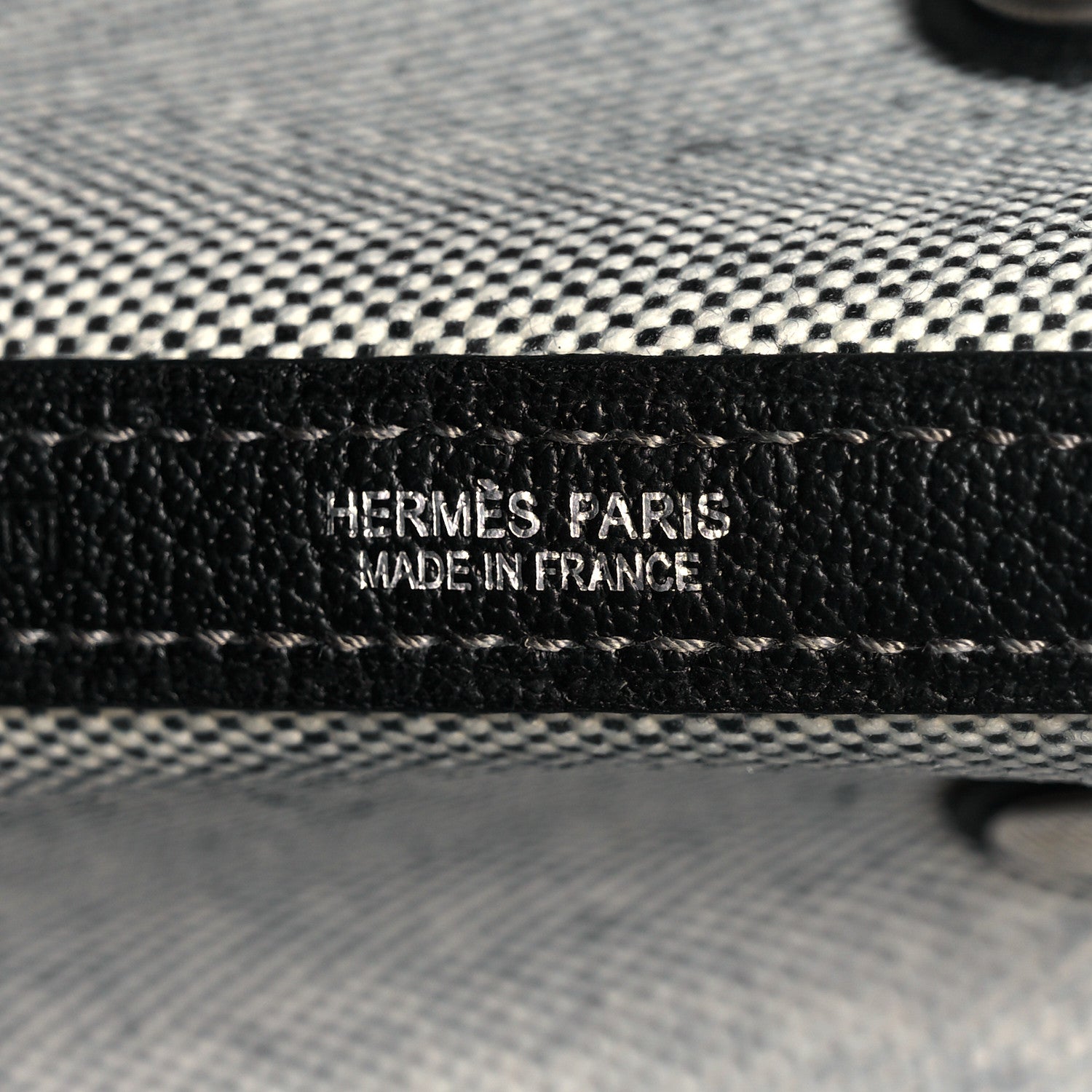 Hermes Buffle Skipper Toile Garden Party 36 MM Tote Black 6 of 9