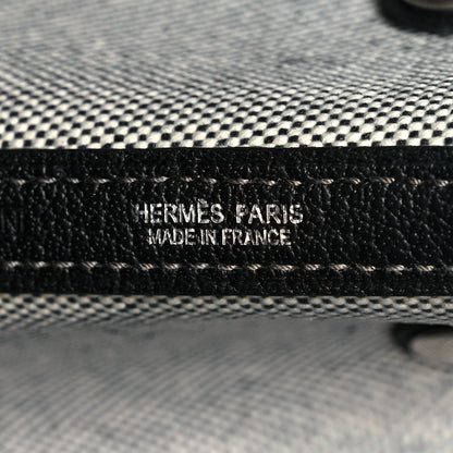 Hermes Buffle Skipper Toile Garden Party 36 MM Tote Black 6 of 9