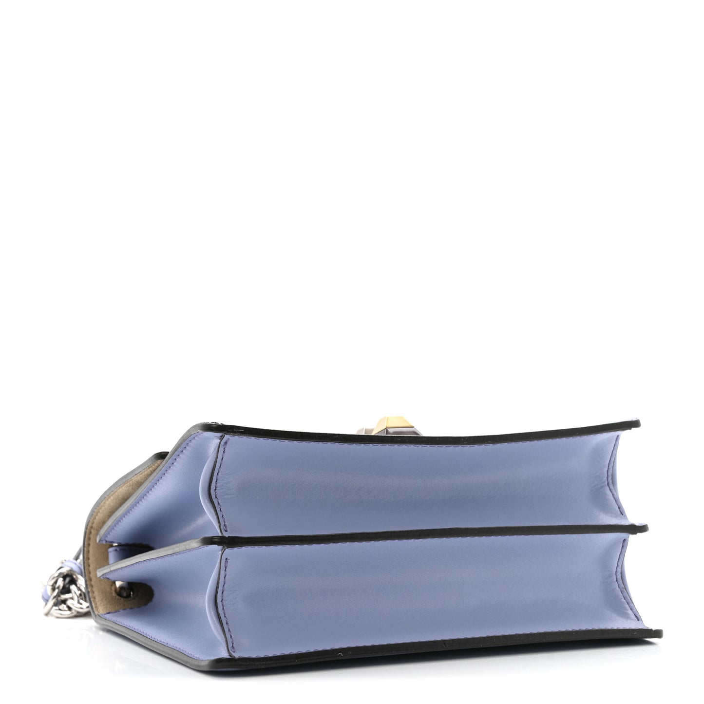 Vitello Liberty Studded Small Kan I Shoulder Bag Azzurro Sky Multicolor