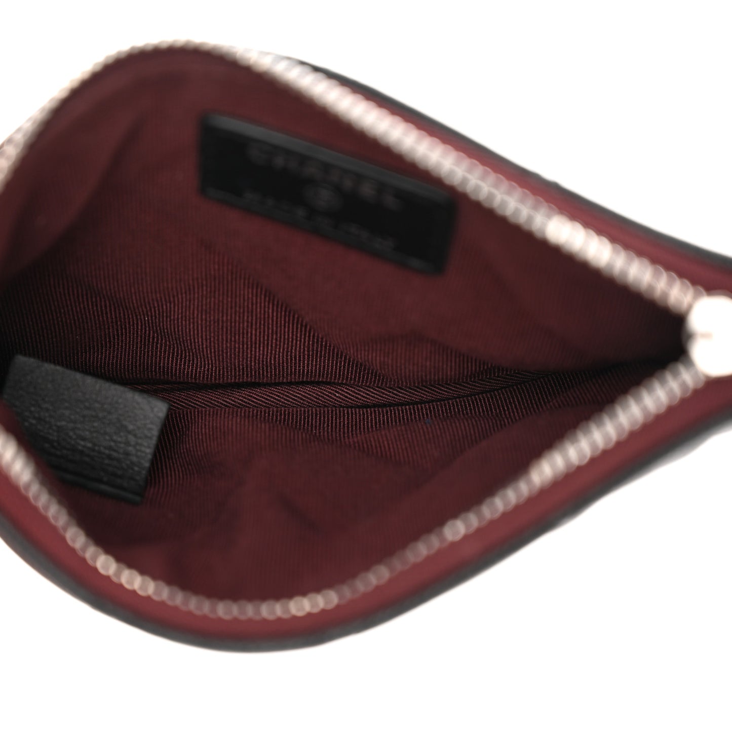 Caviar Quilted Small Cosmetic Case Black