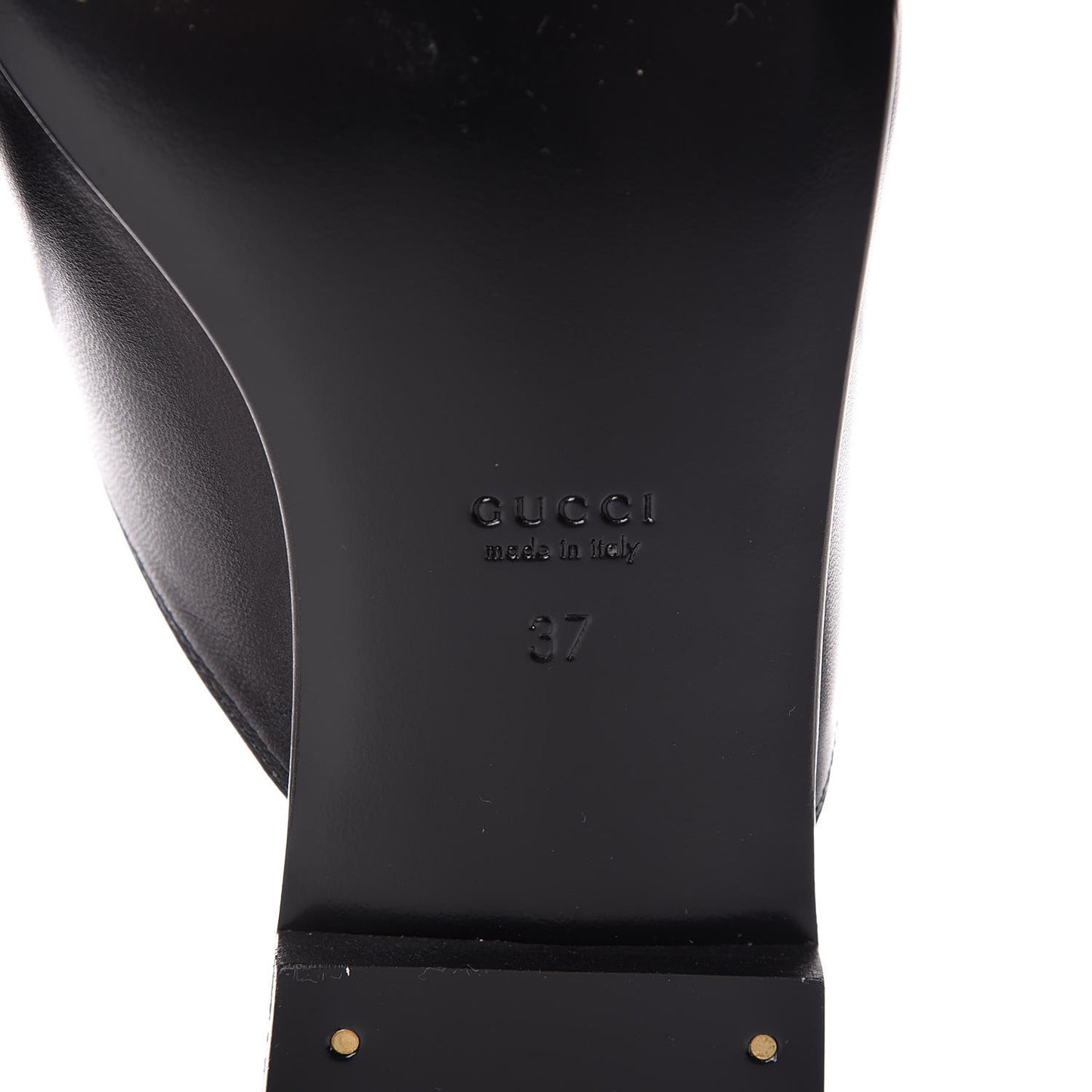 Malaga Kid Horsebit Slide Sandals 37 Black