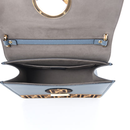 Fendi Vitello Century Velvet F is Fendi FF Kan I Shoulder Bag Tobacco Tempesta 5 of 9