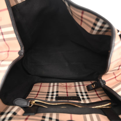 Burberry Haymarket Check Large Canterbury Tote Chocolate 5 of 12
