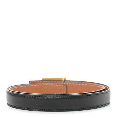 Hermes Swift Epsom 24mm Collier De Chien Belt 85/34 Black Gold 2 of 4