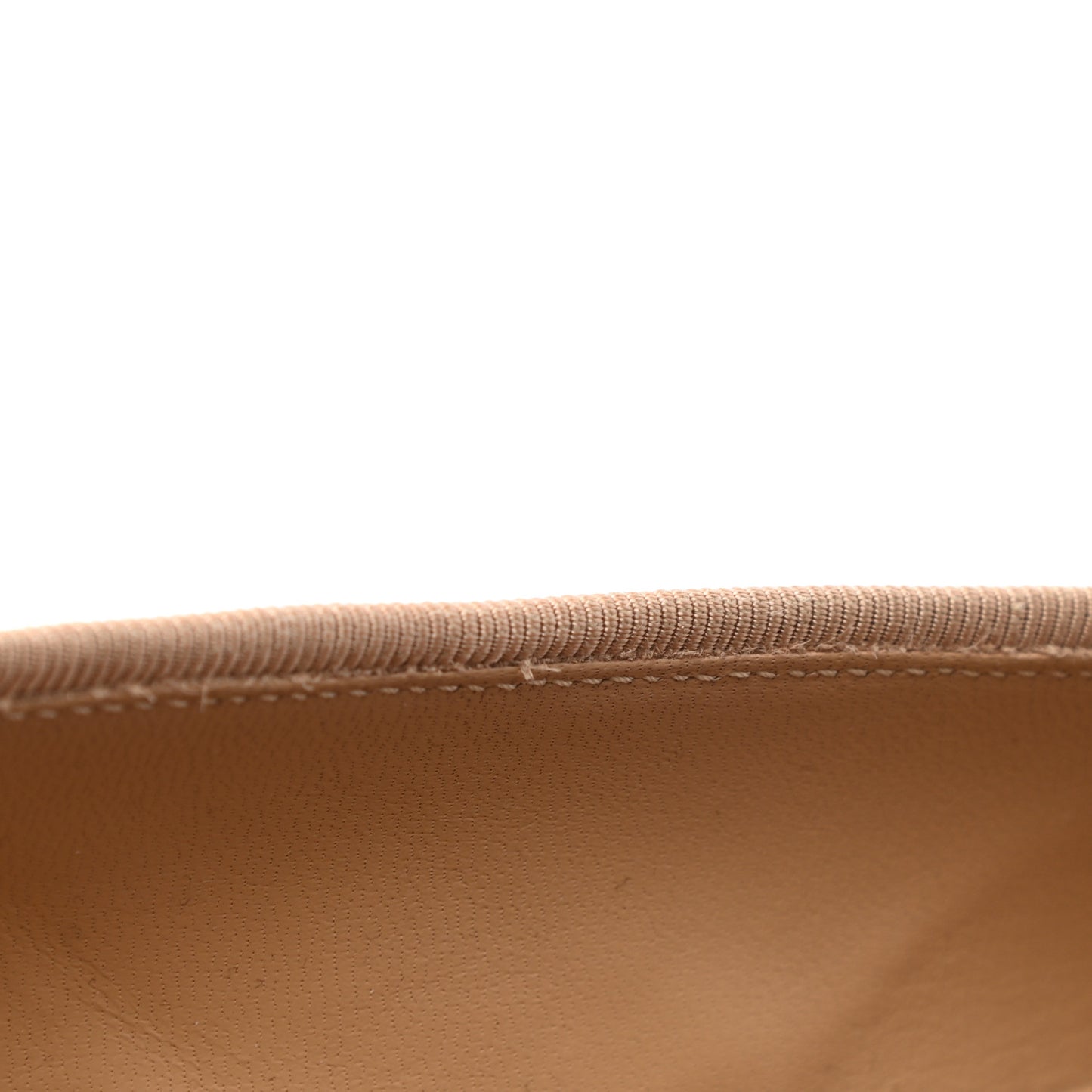 Lambskin Cap Toe CC Ballerina Flats 41 Beige