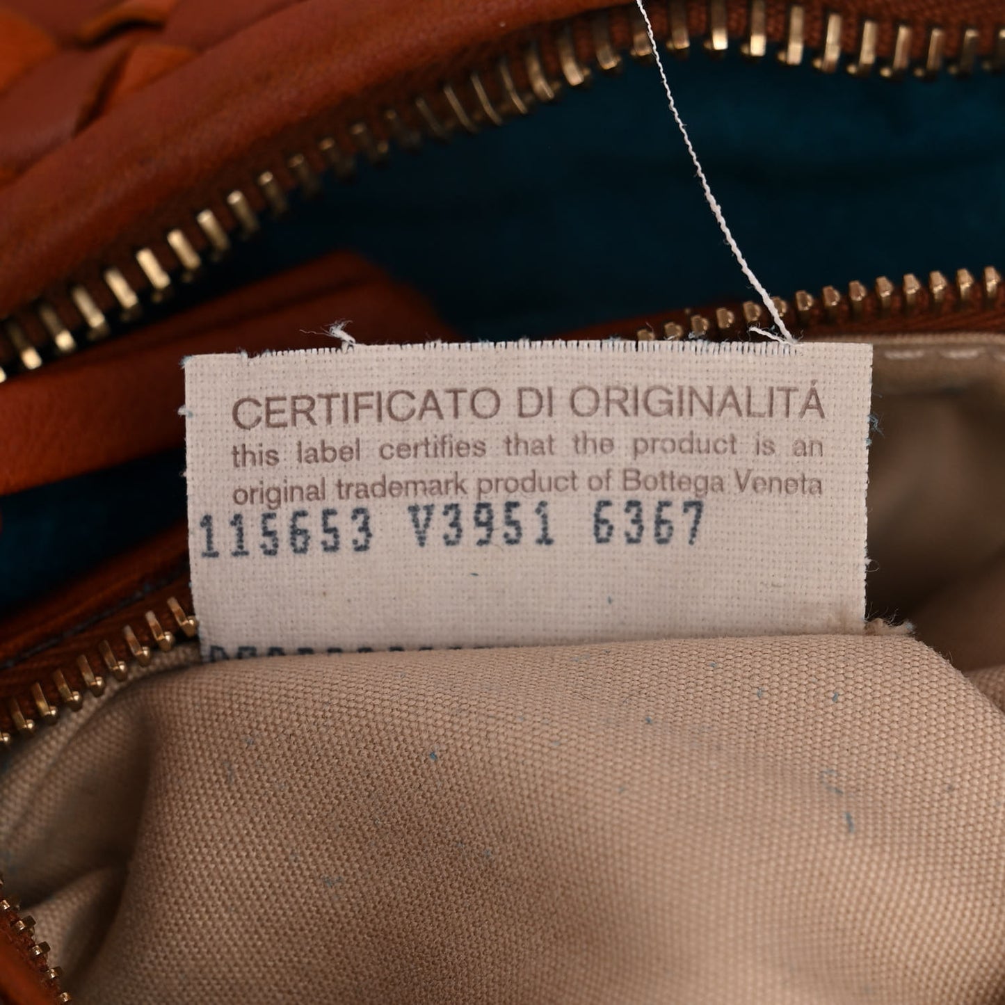 Nappa Intrecciato Bi-Color Medium Veneta Hobo Rust Clay