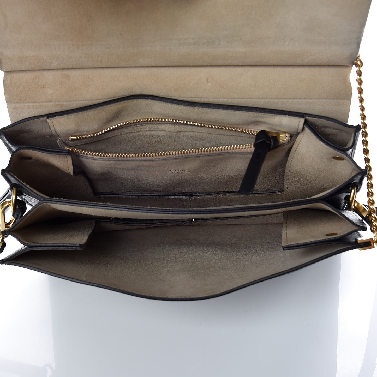 Calfskin Medium Faye Shoulder Bag Black