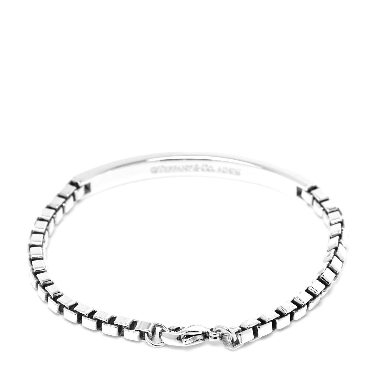 Sterling Silver Venetian Link ID Bracelet