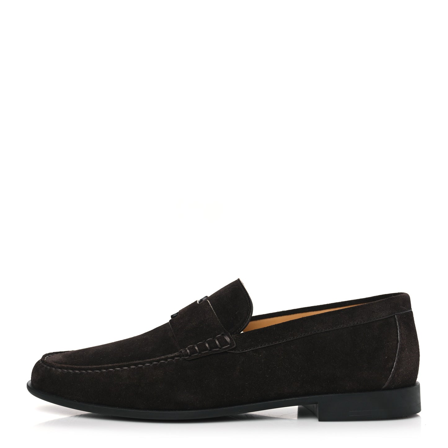 Suede Calfskin Mens Duke Loafers 44