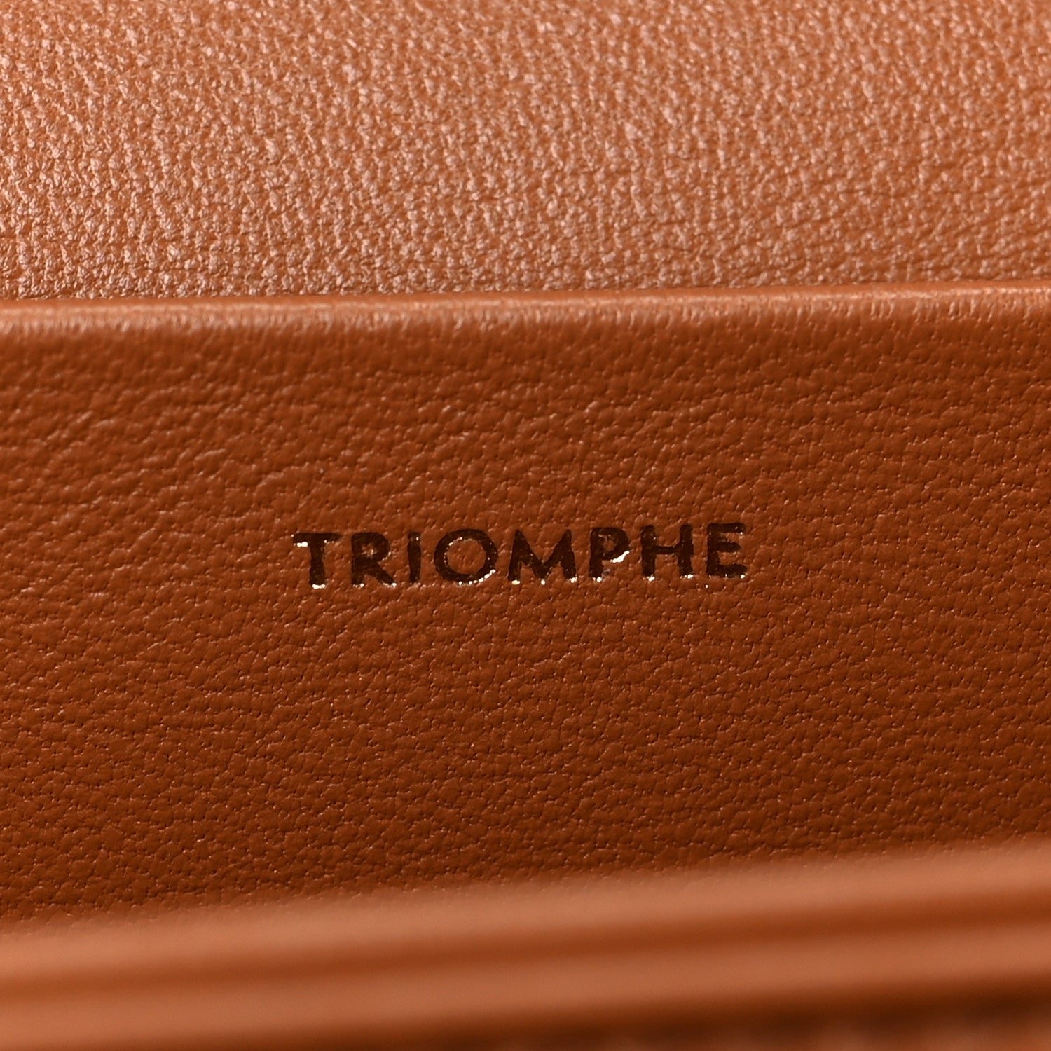 Celine Textile Natural Calfskin Classique Triomphe Navy Tan 5 of 7