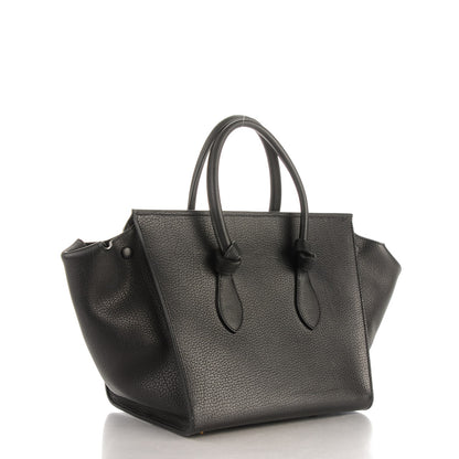Celine Crisped Calfskin Small Tie Knot Tote Black 3 of 8