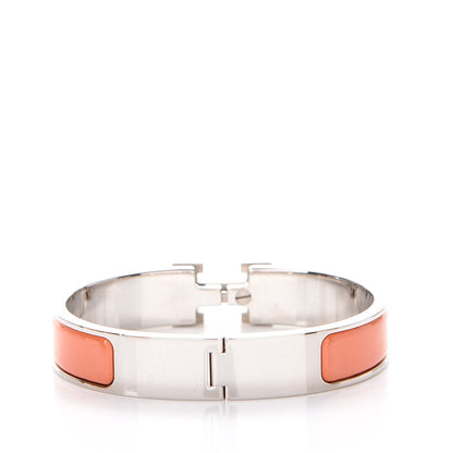 Hermes Enamel Narrow Clic Clac H Bracelet PM Mango 4 of 5