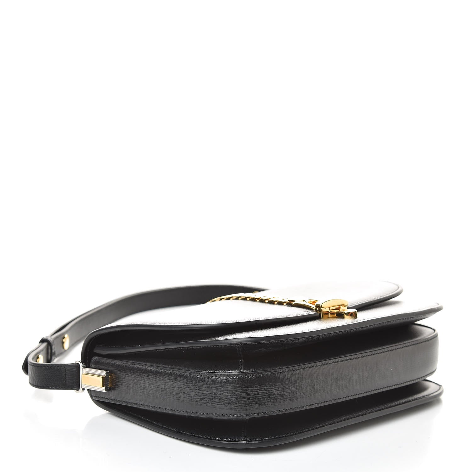 Gucci Azalea Calfskin Small Sylvie 1969 Flap Messenger Bag Black 4 of 10
