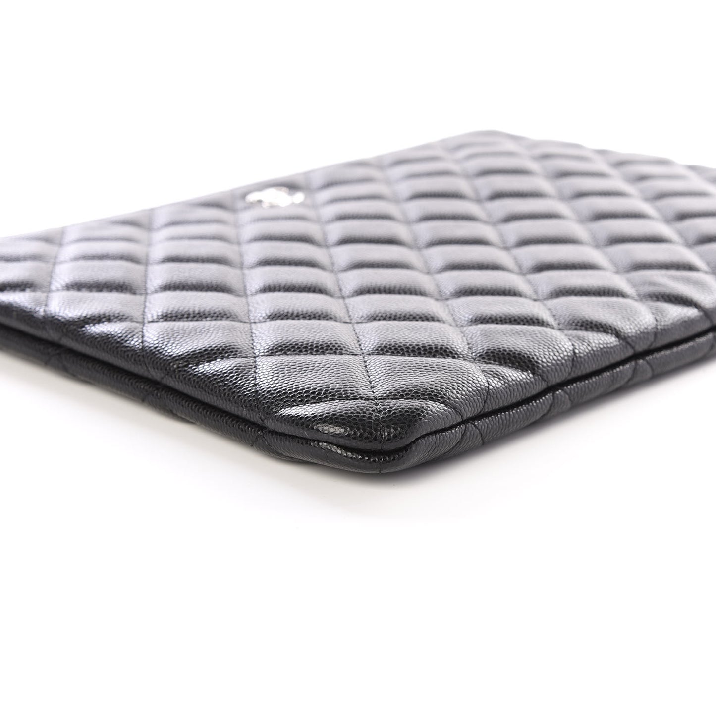 Caviar Quilted Medium Cosmetic Case Black